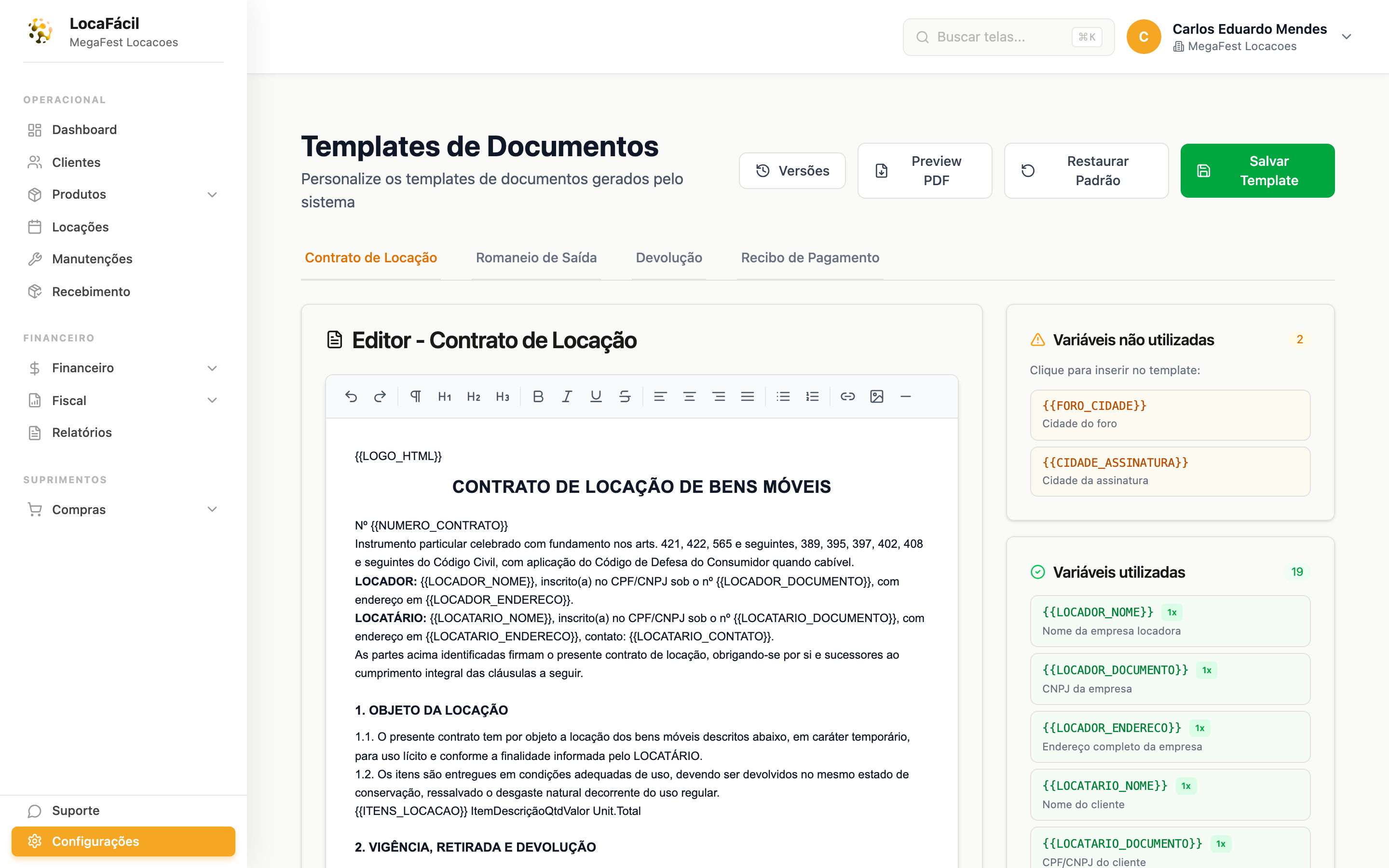 Contratos personalizáveis: pare de reescrever o mesmo documento toda semana